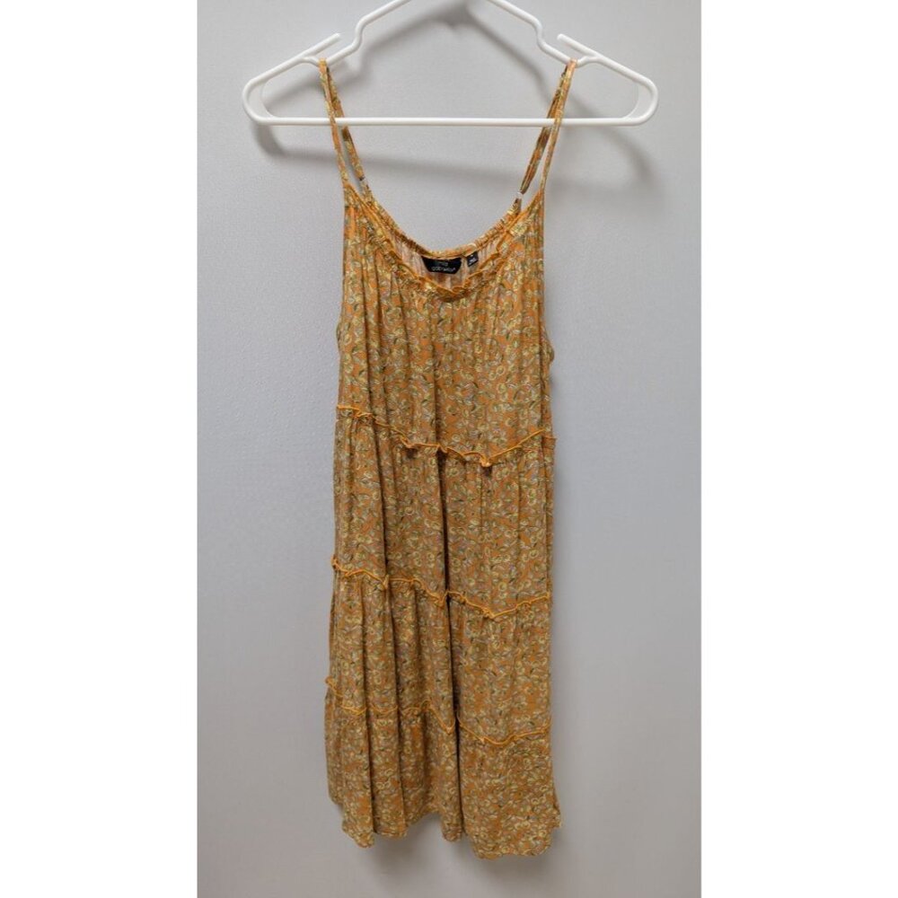 mlle gabrielle Orange/Yellow Floral Halter-Neck Dress